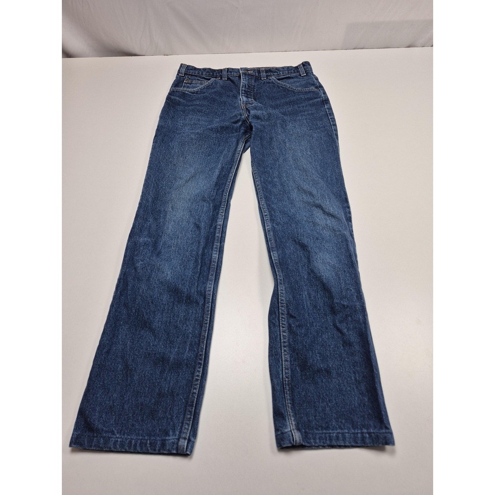 VTG Levis Jeans Men's 32x30 Blue Straight Denim Orange Tab 1985 Made in France